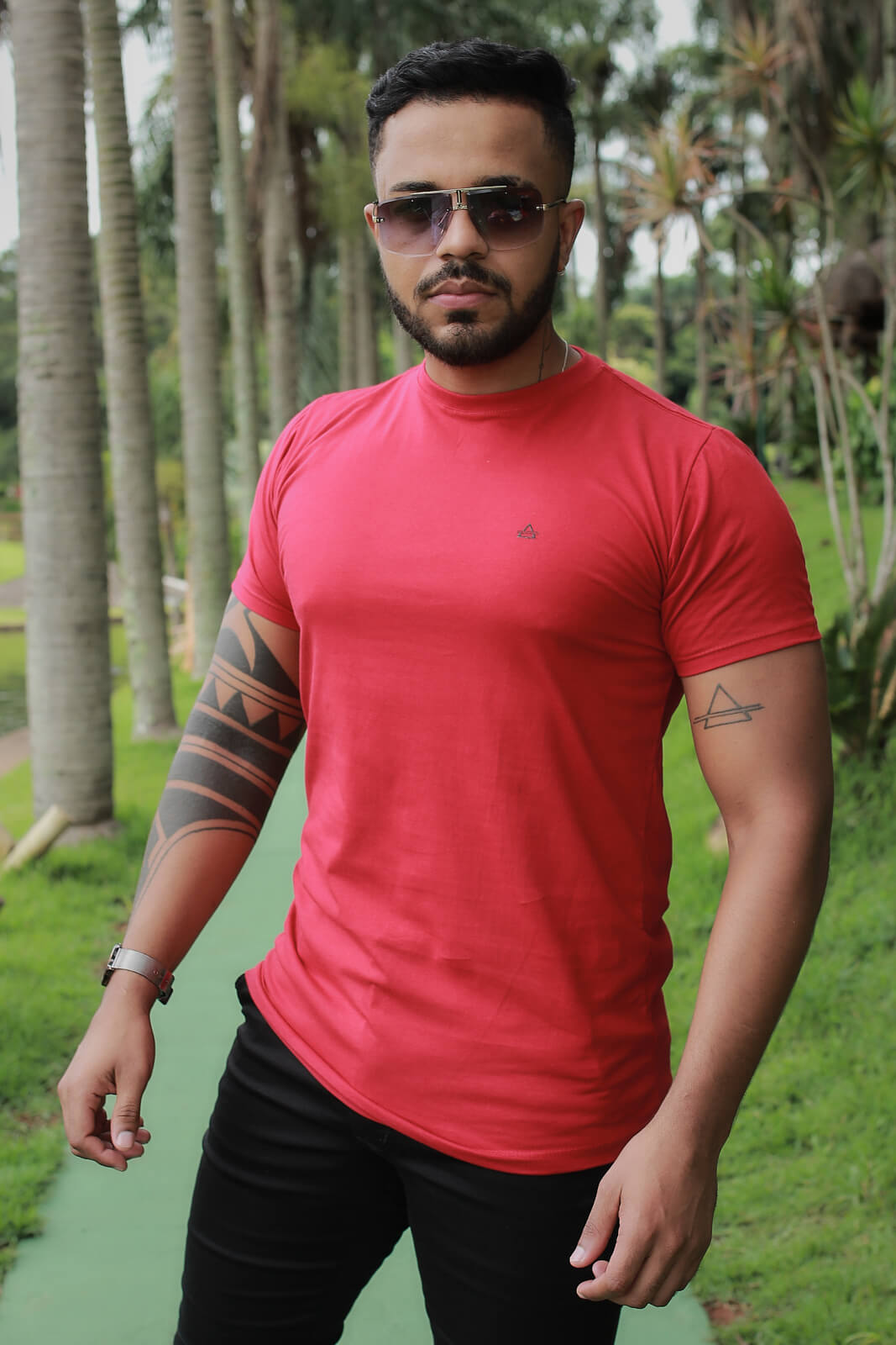 KIT 4 CAMISETAS PREMIUM BRANCA/VERMELHO/PRETO/BAMBU