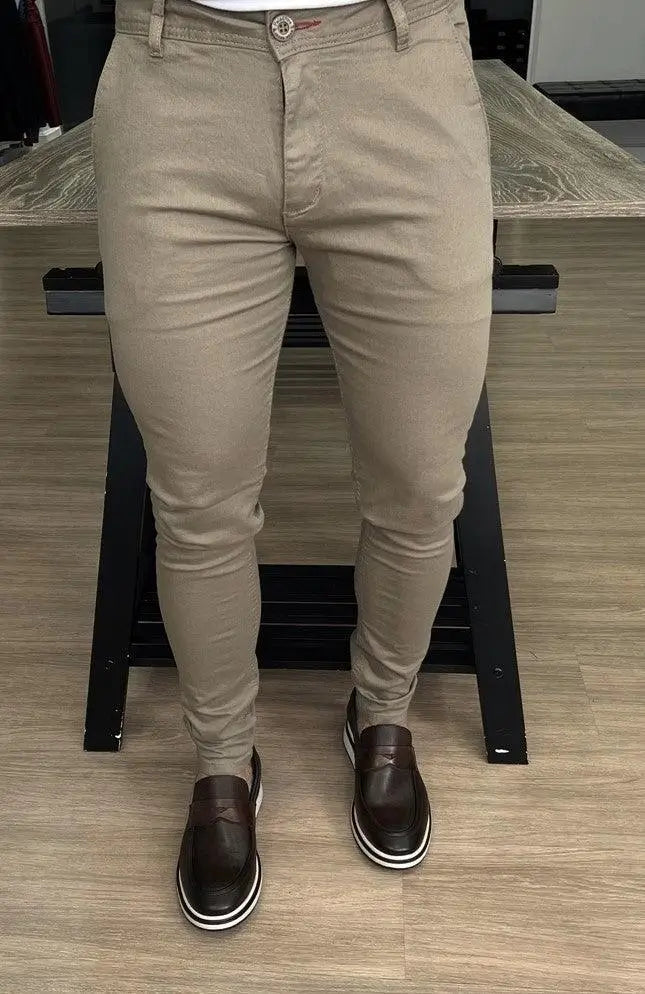 Calça alfaiataria Capuccino bolso faca 5% de elastano