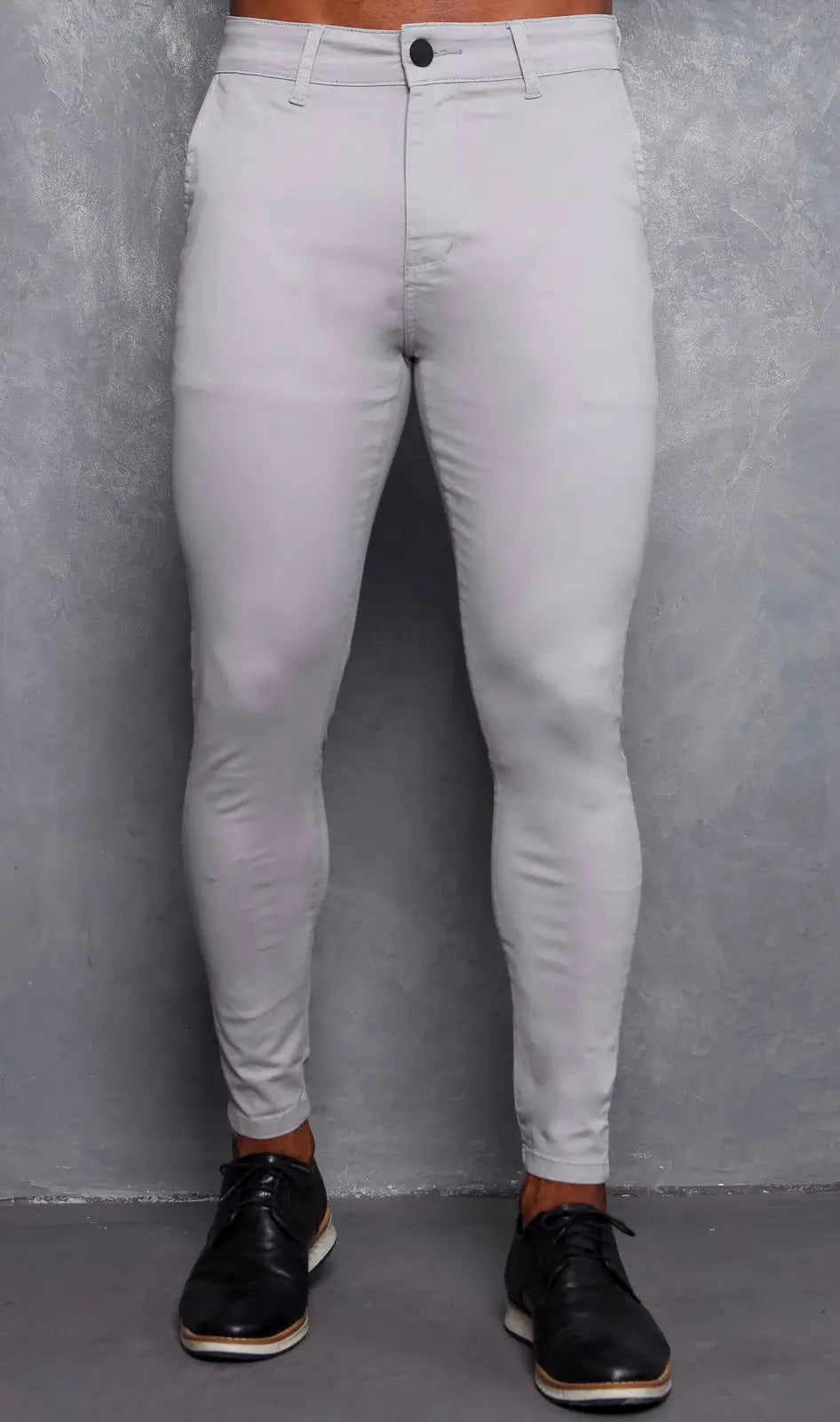 Calça Alfaiataria Cinza Claro Off White Premium 5% elastano